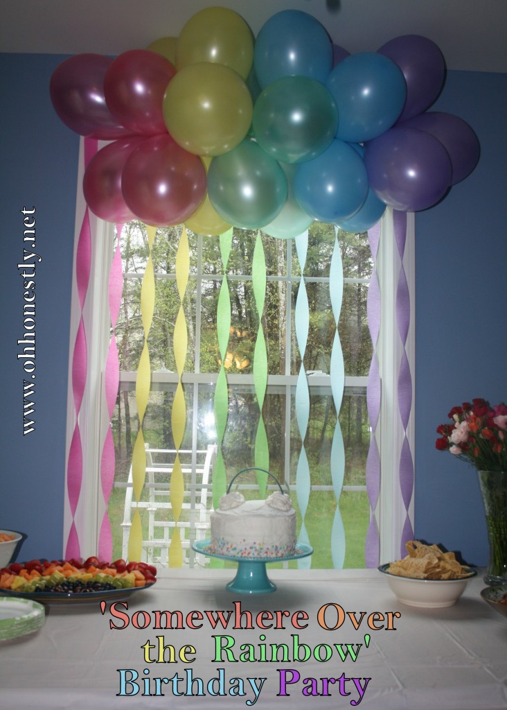 Somewhere Over the Rainbow Themed Birthday Party