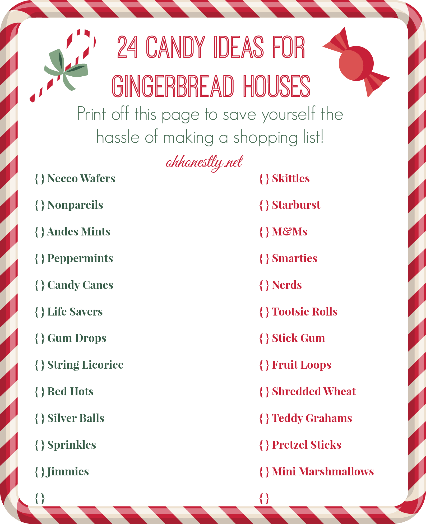 How To Decorate A Gingerbread House Candy Ideas Printable