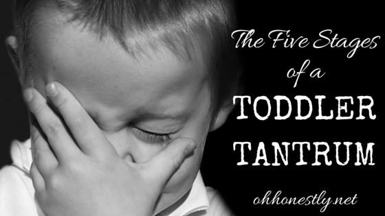 The Five Stages of a Toddler Tantrum
