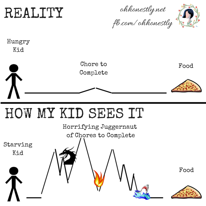 Meme Monday: Chores- Perception vs Reality