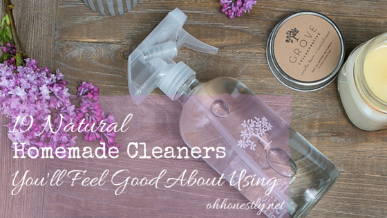 These homemade cleaning products are ones that you'll feel good about using and they're easy to make.